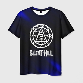 Мужская футболка 3D с принтом Silent hill horror game в Тюмени, 100% полиэфир | прямой крой, круглый вырез горловины, длина до линии бедер | 