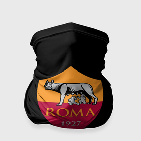 Бандана-труба 3D с принтом Roma fc club sport в Петрозаводске, 100% полиэстер, ткань с особыми свойствами — Activecool | плотность 150‒180 г/м2; хорошо тянется, но сохраняет форму | 