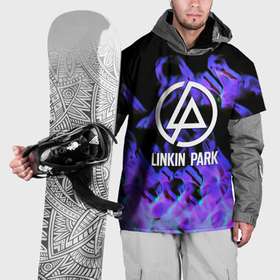 Накидка на куртку 3D с принтом Linkin park neon flame rock в Белгороде, 100% полиэстер |  | Тематика изображения на принте: 