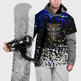 Накидка на куртку 3D с принтом Baldurs Gate краски текстура в Екатеринбурге, 100% полиэстер |  | 