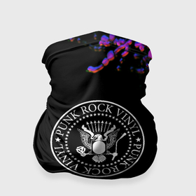 Бандана-труба 3D с принтом Ramones rock colors в Екатеринбурге, 100% полиэстер, ткань с особыми свойствами — Activecool | плотность 150‒180 г/м2; хорошо тянется, но сохраняет форму | 
