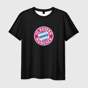 Мужская футболка 3D с принтом Бавария фк клуб в Белгороде, 100% полиэфир | прямой крой, круглый вырез горловины, длина до линии бедер | Тематика изображения на принте: 