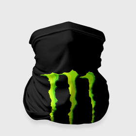 Бандана-труба 3D с принтом Monster energy green logo в Белгороде, 100% полиэстер, ткань с особыми свойствами — Activecool | плотность 150‒180 г/м2; хорошо тянется, но сохраняет форму | Тематика изображения на принте: 