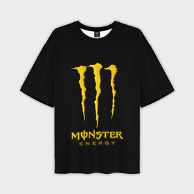 Мужская футболка oversize 3D с принтом Monster energy yellow color в Белгороде,  |  | Тематика изображения на принте: 