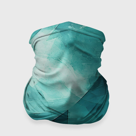 Бандана-труба 3D с принтом Гранжевая бирюза в Курске, 100% полиэстер, ткань с особыми свойствами — Activecool | плотность 150‒180 г/м2; хорошо тянется, но сохраняет форму | 