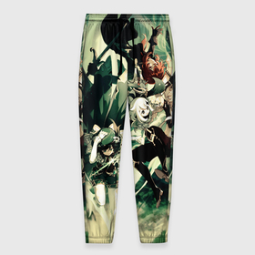 Мужские брюки 3D с принтом Геншин импакт персонажи в Белгороде, 100% полиэстер | манжеты по низу, эластичный пояс регулируется шнурком, по бокам два кармана без застежек, внутренняя часть кармана из мелкой сетки | Тематика изображения на принте: 