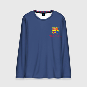 Мужской лонгслив 3D с принтом Месси    10 номер футбольный клуб Барселона в Тюмени, 100% полиэстер | длинные рукава, круглый вырез горловины, полуприлегающий силуэт | Тематика изображения на принте: 