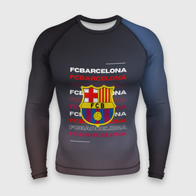 Мужской рашгард 3D с принтом Логотип футбольный клуб Барселона в Тюмени,  |  | 