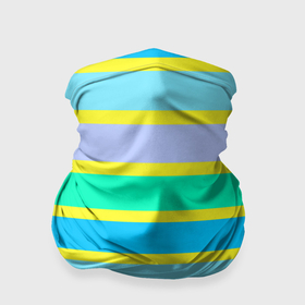 Бандана-труба 3D с принтом Неоновые в желтую полоску в Екатеринбурге, 100% полиэстер, ткань с особыми свойствами — Activecool | плотность 150‒180 г/м2; хорошо тянется, но сохраняет форму | 