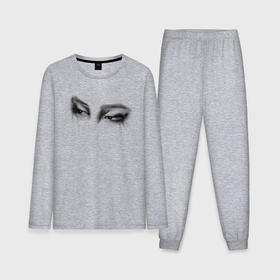 Мужская пижама с лонгсливом хлопок с принтом Чимин, арт, бтс в Ухте,  |  | Тематика изображения на принте: 