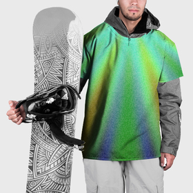Накидка на куртку 3D с принтом Солнечные лучи абстракция зелёный в Тюмени, 100% полиэстер |  | Тематика изображения на принте: 