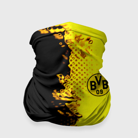 Бандана-труба 3D с принтом Borussia fc sport краски в Тюмени, 100% полиэстер, ткань с особыми свойствами — Activecool | плотность 150‒180 г/м2; хорошо тянется, но сохраняет форму | 