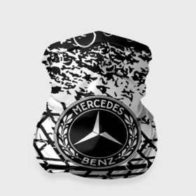 Бандана-труба 3D с принтом Mercedes benz краски в Кировске, 100% полиэстер, ткань с особыми свойствами — Activecool | плотность 150‒180 г/м2; хорошо тянется, но сохраняет форму | 