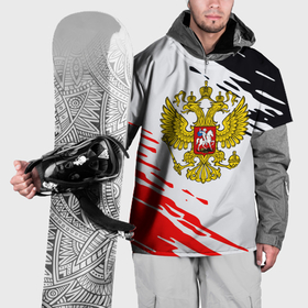 Накидка на куртку 3D с принтом Россия имперские краски текстура в Курске, 100% полиэстер |  | 
