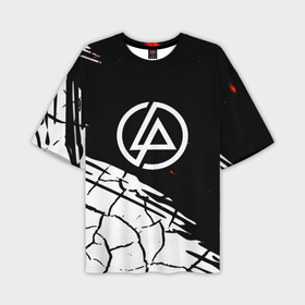 Мужская футболка oversize 3D с принтом Linkin park abstraction rock в Екатеринбурге,  |  | Тематика изображения на принте: 