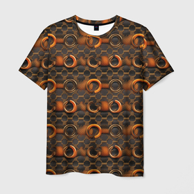 Мужская футболка 3D с принтом Luxury pattern в Екатеринбурге, 100% полиэфир | прямой крой, круглый вырез горловины, длина до линии бедер | 