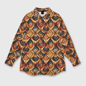 Мужская рубашка oversize 3D с принтом Luxury abstract pattern в Петрозаводске,  |  | 