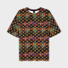 Мужская футболка oversize 3D с принтом Luxury  abstract pattern в Тюмени,  |  | Тематика изображения на принте: 