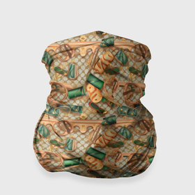 Бандана-труба 3D с принтом Luxury  abstract  pattern , 100% полиэстер, ткань с особыми свойствами — Activecool | плотность 150‒180 г/м2; хорошо тянется, но сохраняет форму | 