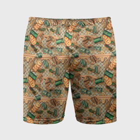 Мужские шорты спортивные с принтом Luxury  abstract  pattern в Кировске,  |  | 