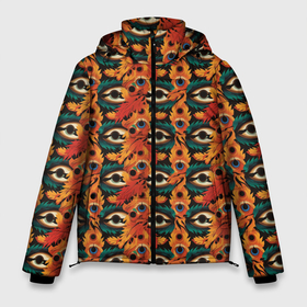 Мужская зимняя куртка 3D с принтом Luxury abstract geometry pattern в Петрозаводске, верх — 100% полиэстер; подкладка — 100% полиэстер; утеплитель — 100% полиэстер | длина ниже бедра, свободный силуэт Оверсайз. Есть воротник-стойка, отстегивающийся капюшон и ветрозащитная планка. 

Боковые карманы с листочкой на кнопках и внутренний карман на молнии. | Тематика изображения на принте: 