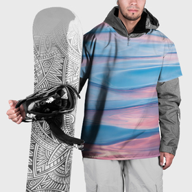 Накидка на куртку 3D с принтом Льды в воде на закате в Екатеринбурге, 100% полиэстер |  | Тематика изображения на принте: 