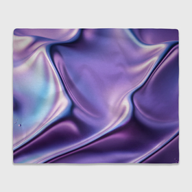 Плед 3D с принтом Голография   изгибающийся металлический фиолетовый в Кировске, 100% полиэстер | закругленные углы, все края обработаны. Ткань не мнется и не растягивается | 