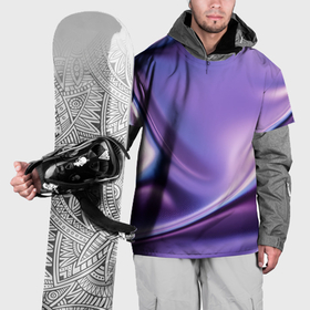 Накидка на куртку 3D с принтом Голография   изгибающийся металлический фиолетовый в Белгороде, 100% полиэстер |  | 