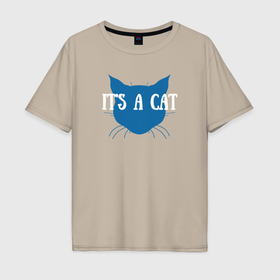 Мужская футболка хлопок Oversize Это кот: в Ухте, 100% хлопок | свободный крой, круглый ворот, “спинка” длиннее передней части |