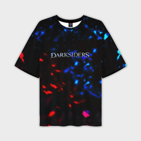 Мужская футболка oversize 3D с принтом Darksiders space logo в Кировске,  |  | Тематика изображения на принте: 