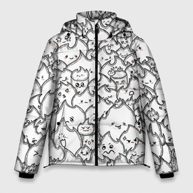 Мужская зимняя куртка 3D с принтом Милые костры и зефирки в Новосибирске, верх — 100% полиэстер; подкладка — 100% полиэстер; утеплитель — 100% полиэстер | длина ниже бедра, свободный силуэт Оверсайз. Есть воротник-стойка, отстегивающийся капюшон и ветрозащитная планка. 

Боковые карманы с листочкой на кнопках и внутренний карман на молнии. | Тематика изображения на принте: 