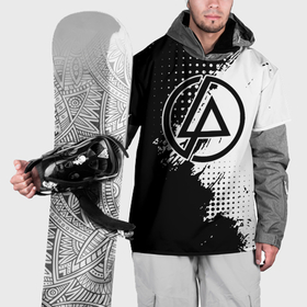 Накидка на куртку 3D с принтом Linkin park   черно белая абстракция в Санкт-Петербурге, 100% полиэстер |  | Тематика изображения на принте: 