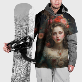 Накидка на куртку 3D с принтом Красавица и чудовище girl в Екатеринбурге, 100% полиэстер |  | 