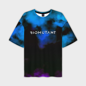 Мужская футболка oversize 3D с принтом Biomutant неон ,  |  | Тематика изображения на принте: 