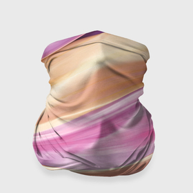 Бандана-труба 3D с принтом Нежный розовый и желтый в Тюмени, 100% полиэстер, ткань с особыми свойствами — Activecool | плотность 150‒180 г/м2; хорошо тянется, но сохраняет форму | 
