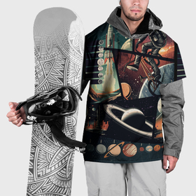 Накидка на куртку 3D с принтом GTA space art в Петрозаводске, 100% полиэстер |  | 