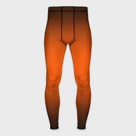 Мужские тайтсы 3D с принтом Градиент чёрно оранжевый ,  |  | 