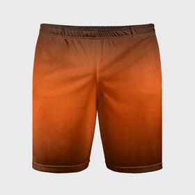 Мужские шорты спортивные с принтом Градиент чёрно оранжевый в Тюмени,  |  | 