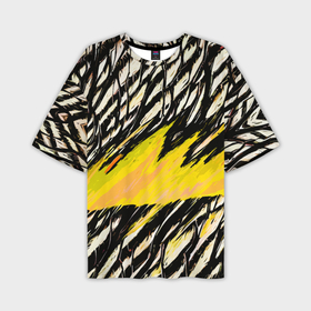Мужская футболка oversize 3D с принтом Жёлтая буря в Тюмени,  |  | 