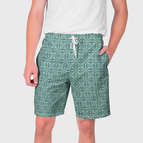 Мужские шорты 3D с принтом Цветочный паттерн узор в Тюмени,  полиэстер 100% | прямой крой, два кармана без застежек по бокам. Мягкая трикотажная резинка на поясе, внутри которой широкие завязки. Длина чуть выше колен | 