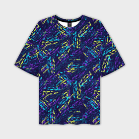 Мужская футболка oversize 3D с принтом Abstract vector pattern в Петрозаводске,  |  | 
