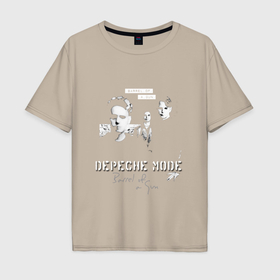 Мужская футболка хлопок Oversize с принтом Depeche Mode   Band barrel of a gun в Санкт-Петербурге, 100% хлопок | свободный крой, круглый ворот, “спинка” длиннее передней части | 