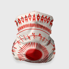 Бандана-труба 3D с принтом Наивная абстракция круг в Новосибирске, 100% полиэстер, ткань с особыми свойствами — Activecool | плотность 150‒180 г/м2; хорошо тянется, но сохраняет форму | 