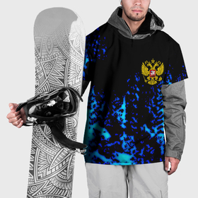 Накидка на куртку 3D с принтом Герб краски текстура в Тюмени, 100% полиэстер |  | Тематика изображения на принте: 