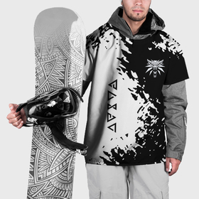 Накидка на куртку 3D с принтом The Witcher game краски , 100% полиэстер |  | Тематика изображения на принте: 