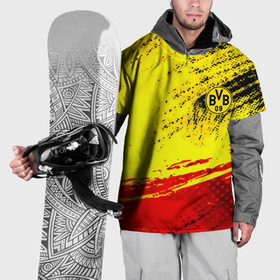 Накидка на куртку 3D с принтом Borussia color краски спорт в Петрозаводске, 100% полиэстер |  | Тематика изображения на принте: 