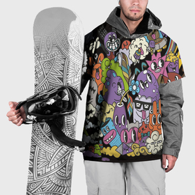 Накидка на куртку 3D с принтом Зверята монстры в Екатеринбурге, 100% полиэстер |  | Тематика изображения на принте: 