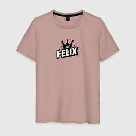 Мужская футболка хлопок с принтом Felix k stars , 100% хлопок | прямой крой, круглый вырез горловины, длина до линии бедер, слегка спущенное плечо. | Тематика изображения на принте: 