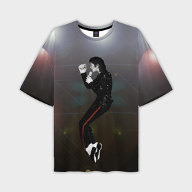 Мужская футболка oversize 3D с принтом Michael Jackson в прыжке в Тюмени,  |  | 