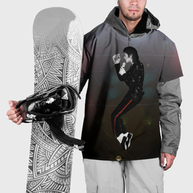 Накидка на куртку 3D с принтом Michael Jackson в прыжке в Екатеринбурге, 100% полиэстер |  | Тематика изображения на принте: 